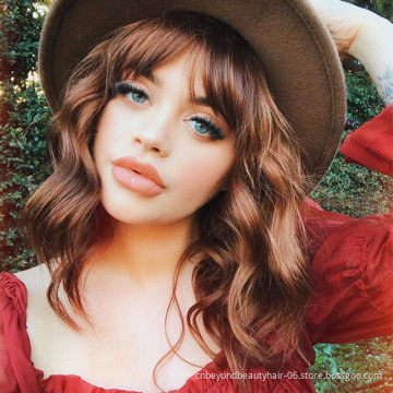 Short Wig Straight Natural Bob Wigs Heat Resistant False Hair Wigs for Women